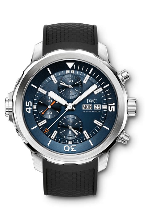 iwc aquatimer chronograph jacques cousteau|jacques cousteau aquatimer automatic edition.